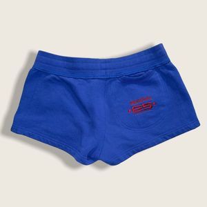 ES COLLECTION BLUE DRAWSTRINGS SHORTS SZ 32